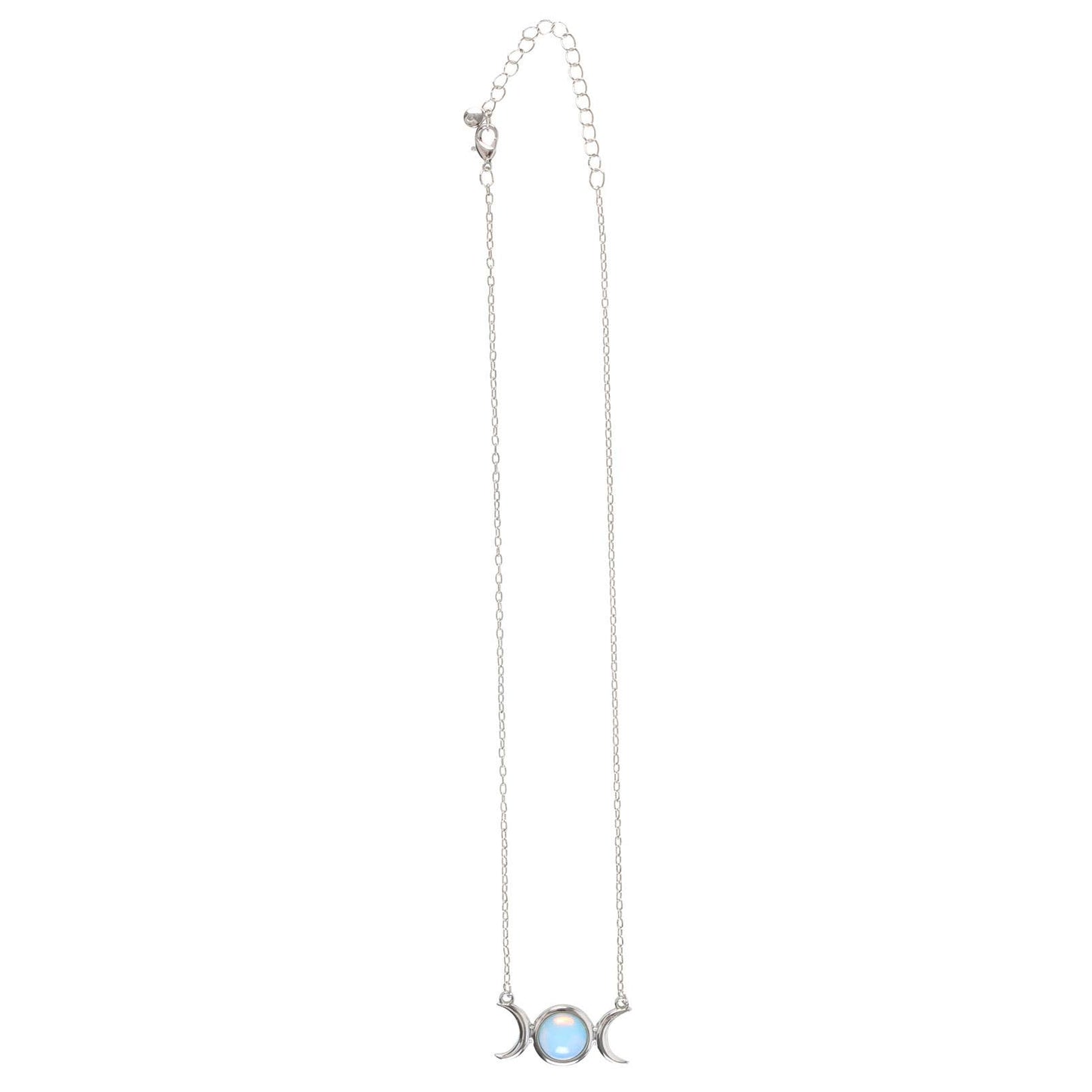 Something Different Wholesale Opalite Triple Moon Necklace on Greeting Card