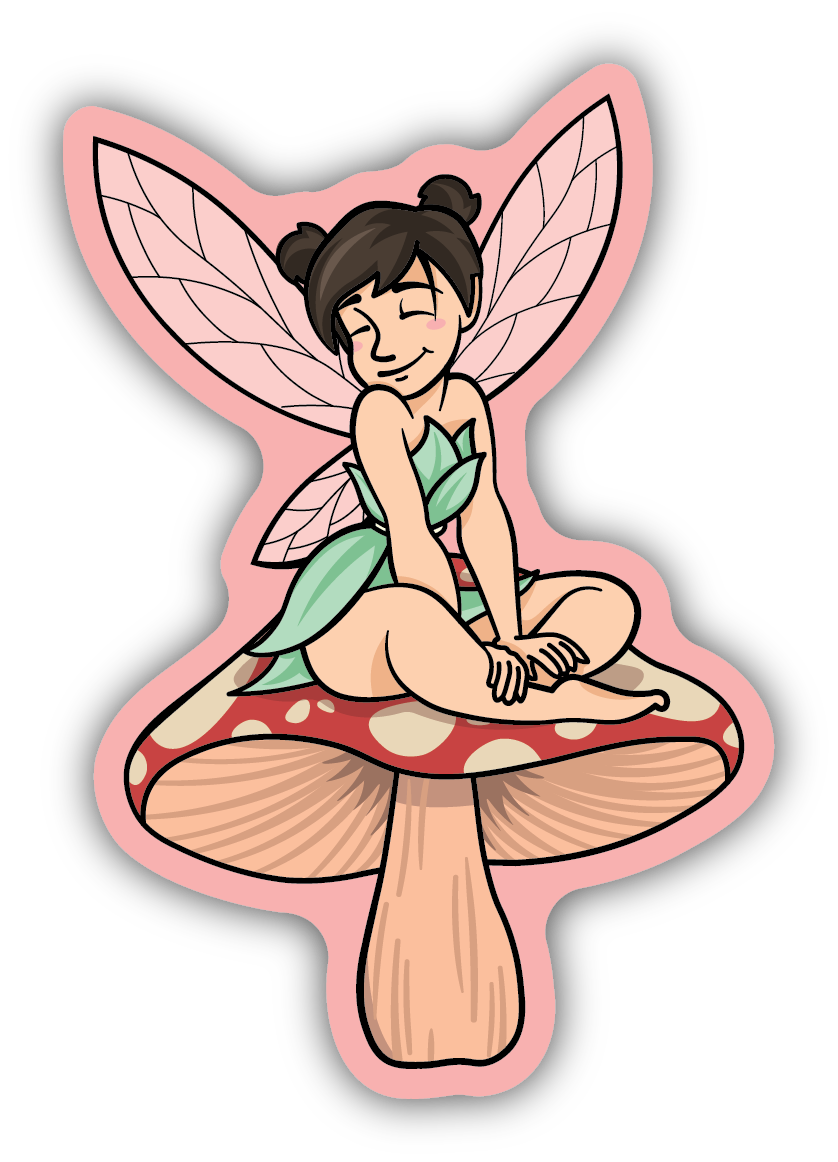 Fairy Mushroom Sticker