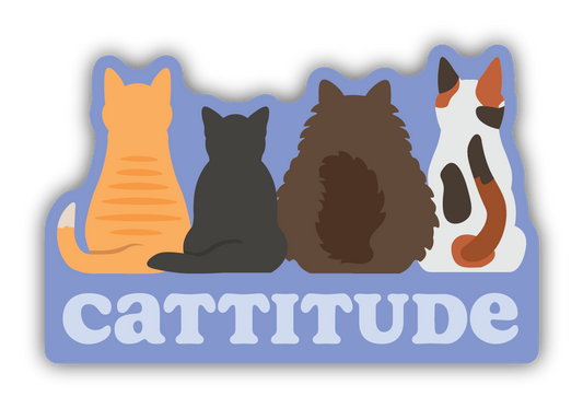Cattatude Sticker