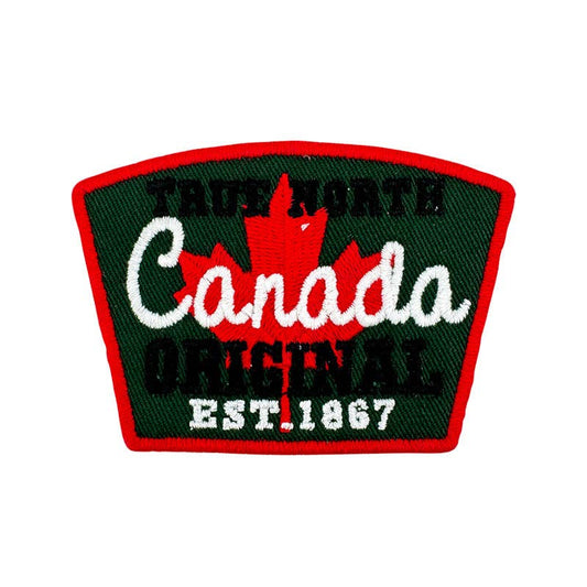 Iron On Patch Canada Green & Red
