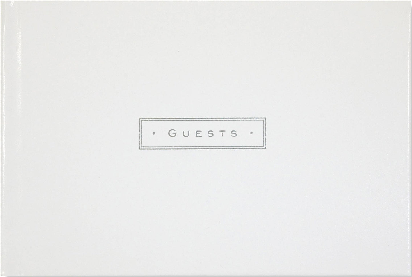 Guestbook White Leather