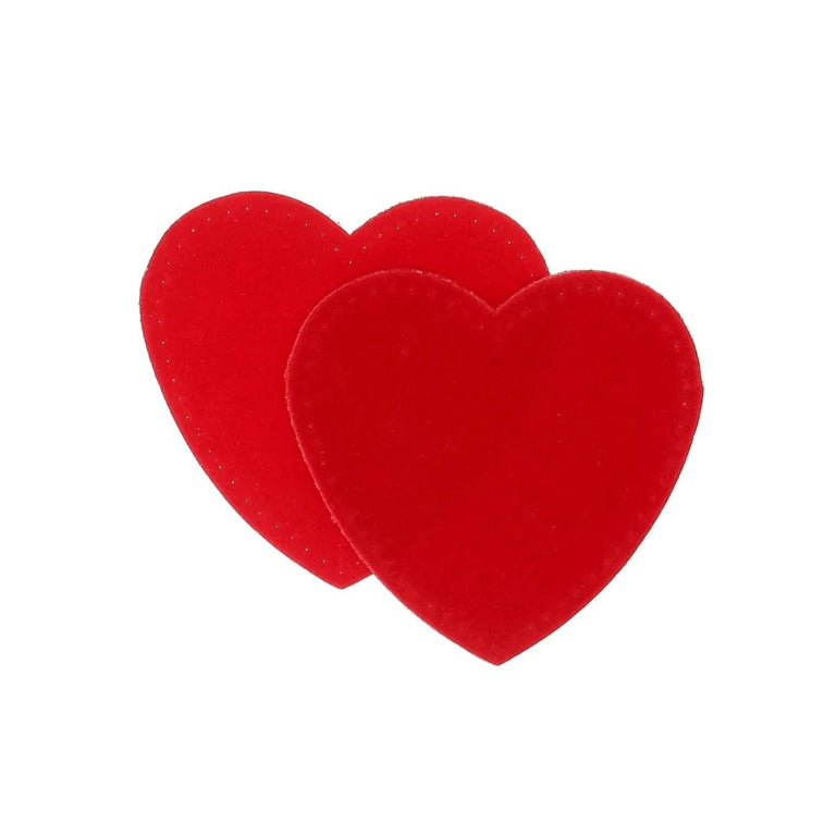 IRON ON HEART PATCHES