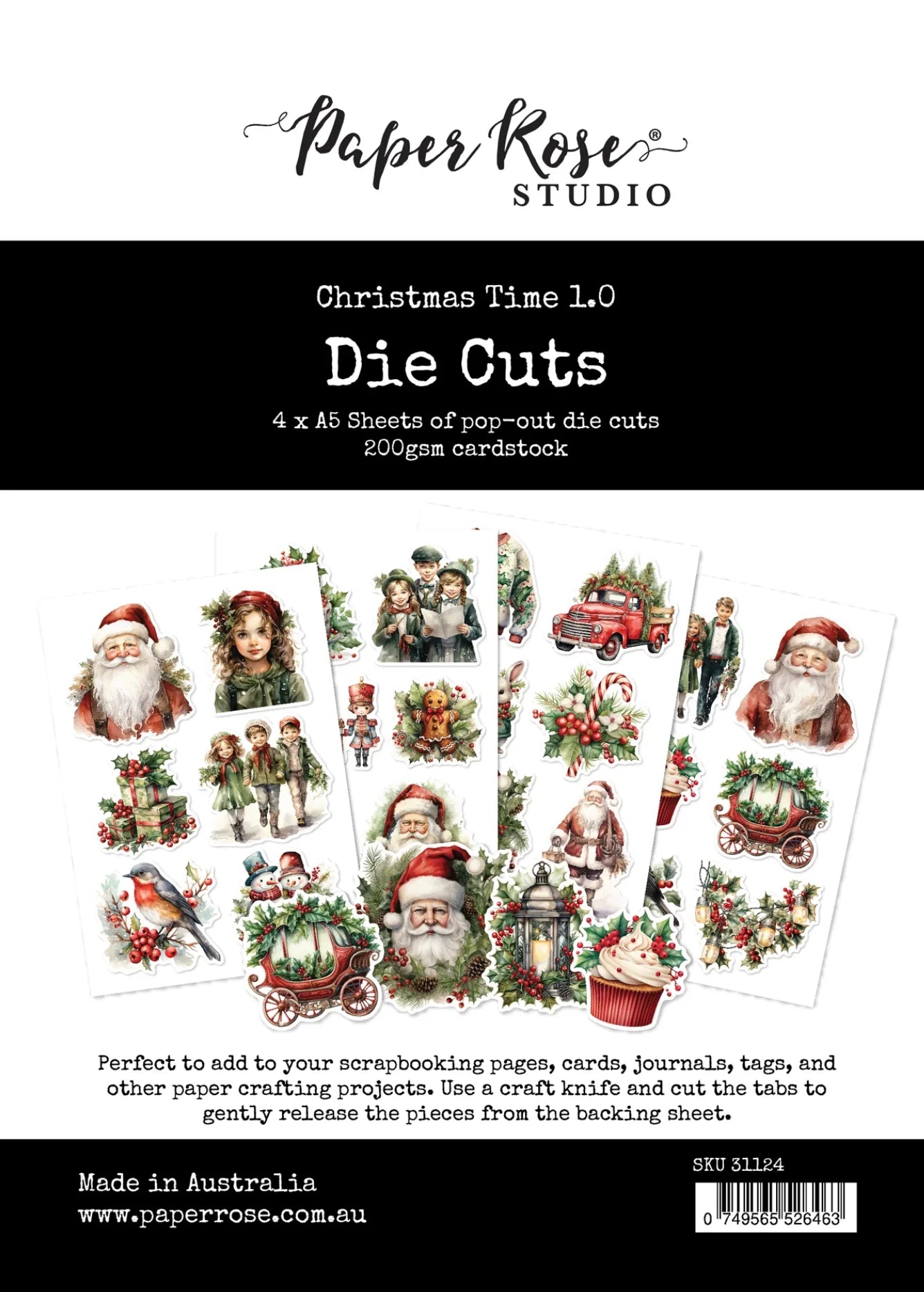 Paper Roses Studio Die Cuts Christmas Time 1.0