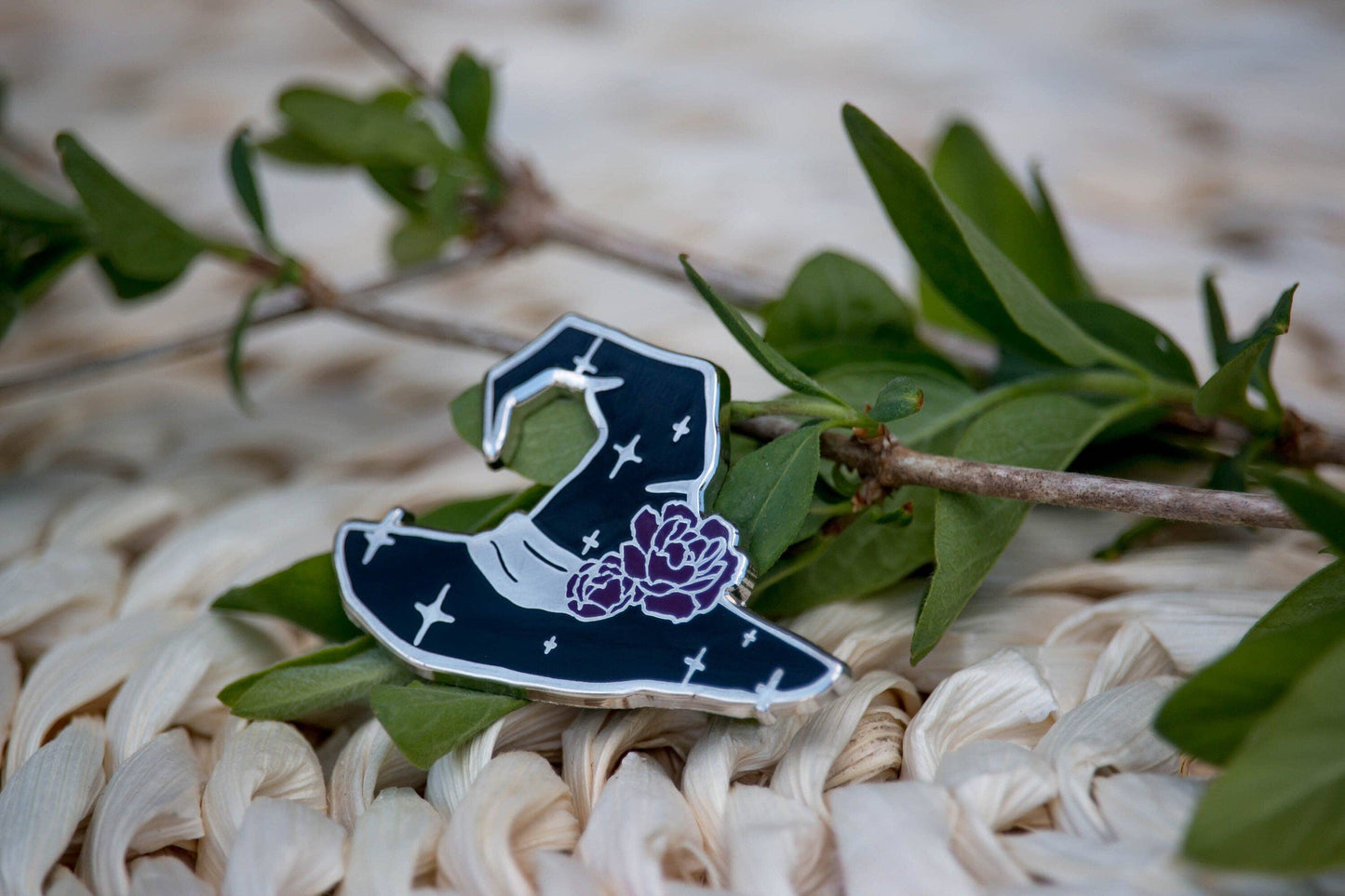 The Pickety Witch - Peony Witch Hat - Enamel Pin