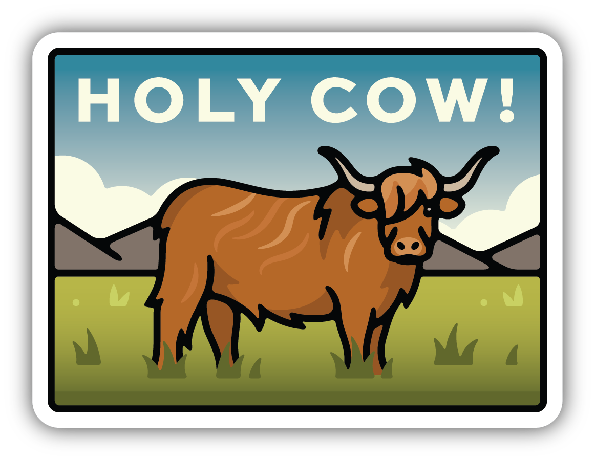 Holy Cow Sticker