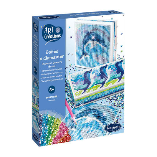 Art Creations DD Dolphins Diamond Jewlery Box