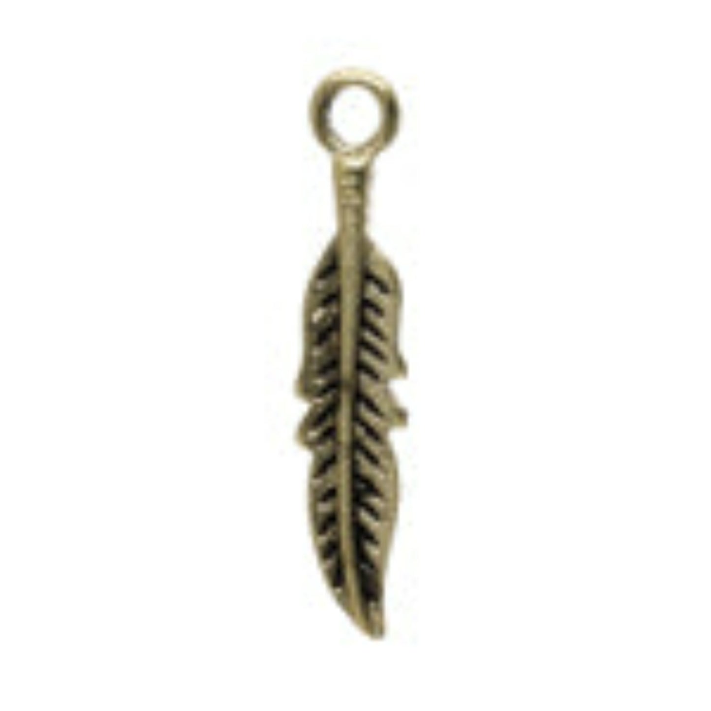Pendant Feather - 28mm / 10pack