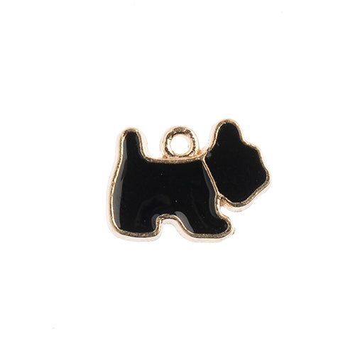 Sweet & Petite Charm - Scottie Dog 10pcs