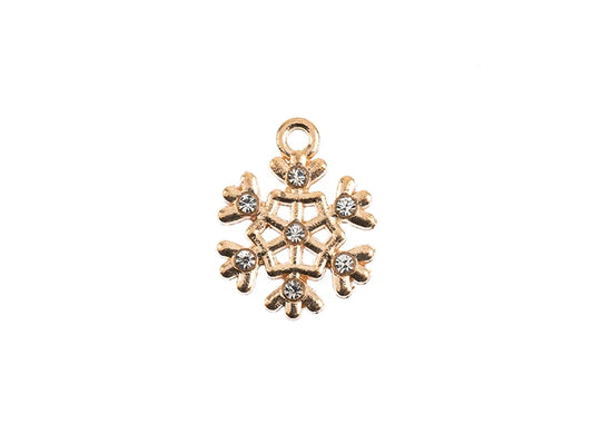 Sweet & Petite Holiday Charms 18x14mm Snowflake 8pcs