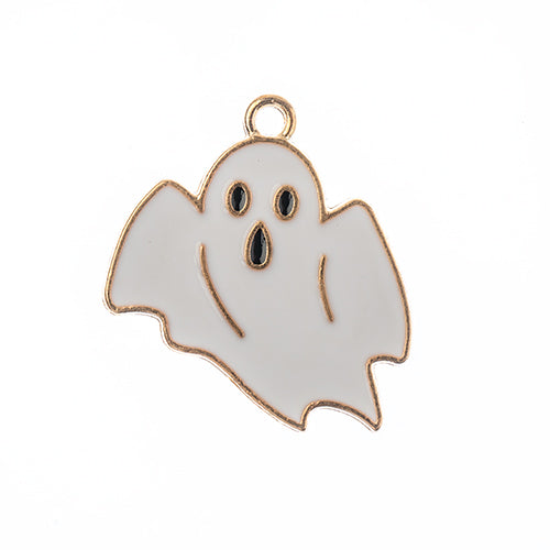 Sweet & Petite Halloween Charms 25x23mm Ghost 8pcs