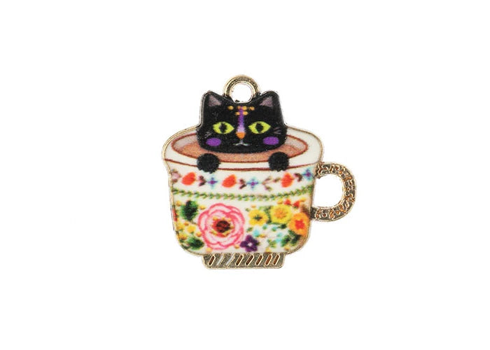 Sweet & Petite Charms - Teacup Kitten 23x22mm