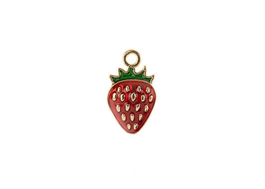 Sweet & Petite Charms 17x10mm Strawberry 10pcs