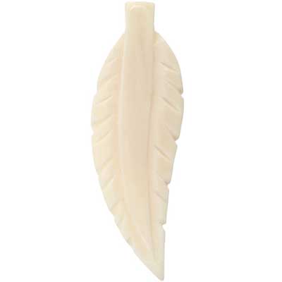 Bone Leaf Shape Pendant 55mm