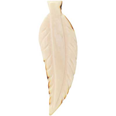 Bone Leaf Shape Pendant 55mm