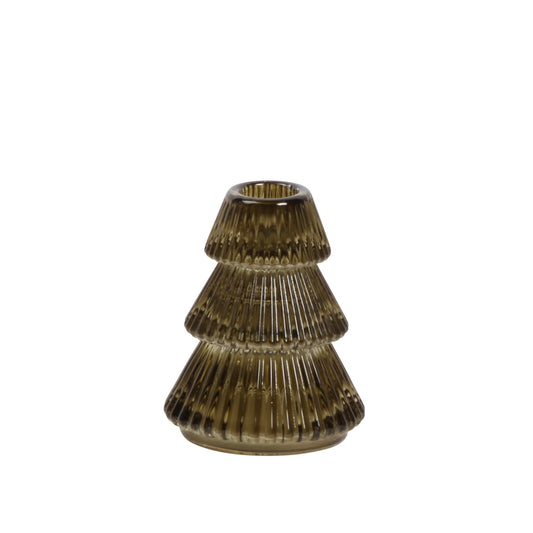 Empire Tree Taper Candleholder Green