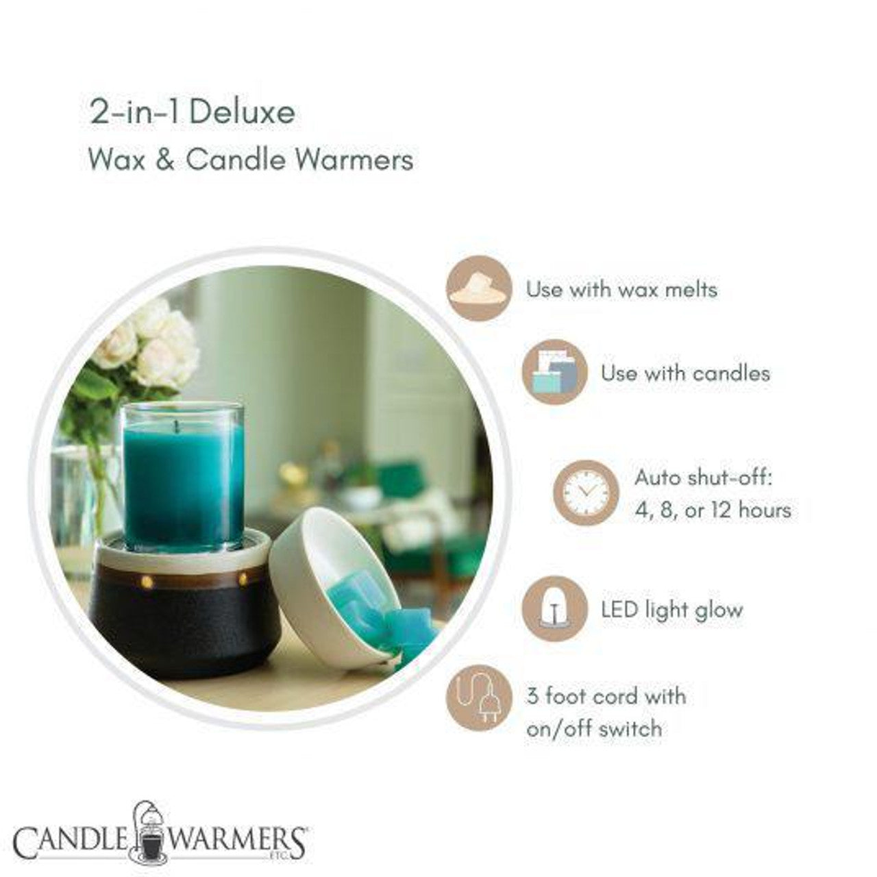 2 in 1 Deluxe Fragrance Warmer Ironstone
