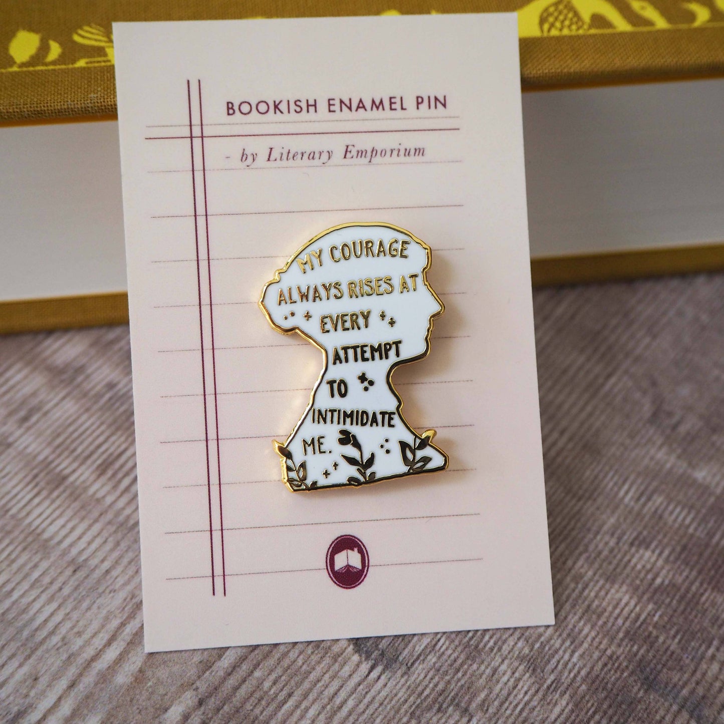 LiteraryEmporium - Pride & Prejudice Jane Austen Book Lover Enamel Pin Badge