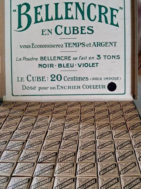 Monahan Papers - Antique French Bellencre Dry Ink Cubes
