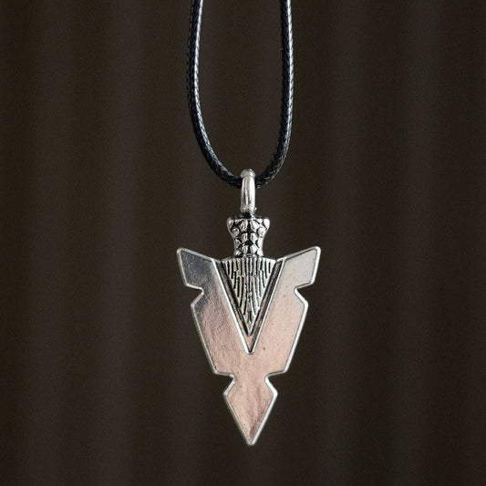 Something Different Wholesale Arrowhead of Strength Viking Cord Necklace