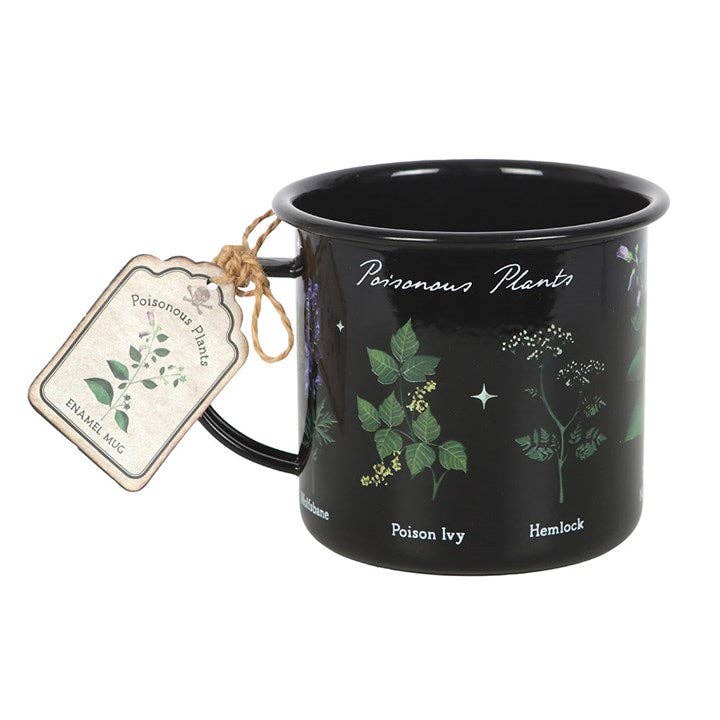 Something Different Wholesale Poisonous Plants Gothic Botanical Enamel Mug