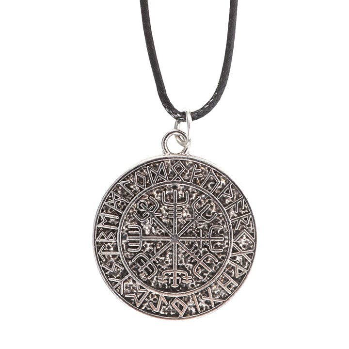 Something Different Wholesale Vegvisir Viking Compass Cord Necklace