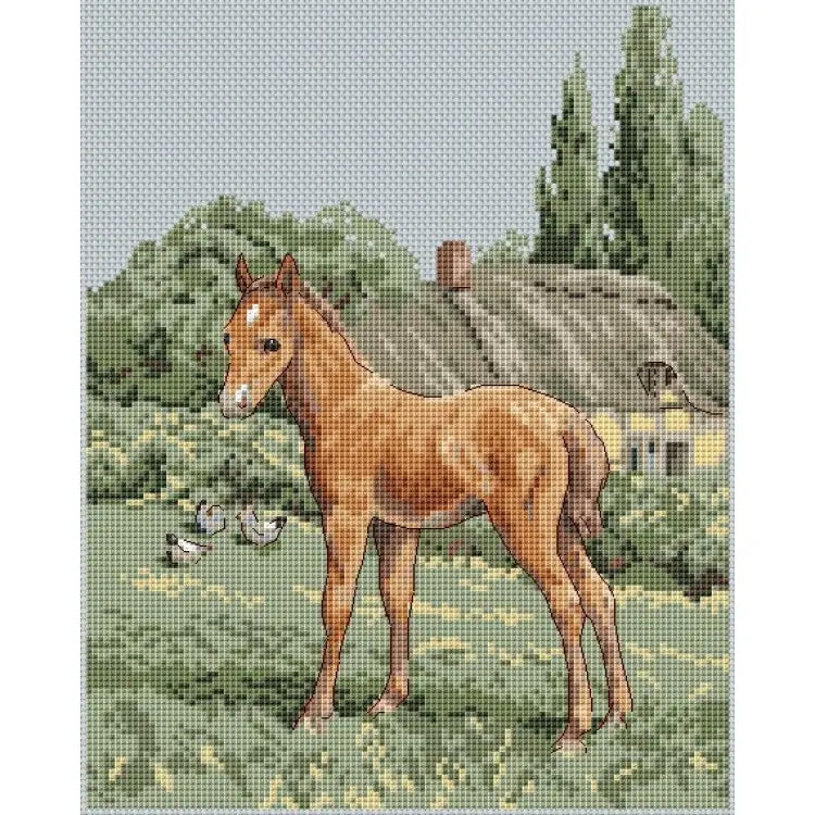 THE NATURAL WORLD COLT COTTAGE CROSS STITCH