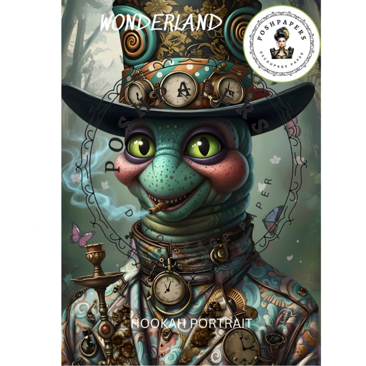 Posh Papers - Hookah Portrait 53x73 cm