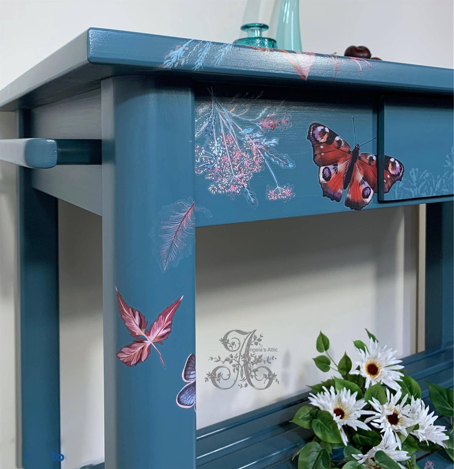 Hokus Pokus Decor Transfer Oiseau Rose