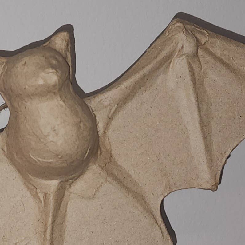 Factory Direct Craft - Premade Unfinished Paper Mache Halloween Bat - 8-1/2" x 4"