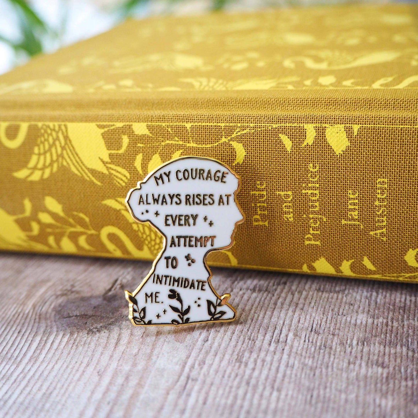 LiteraryEmporium - Pride & Prejudice Jane Austen Book Lover Enamel Pin Badge