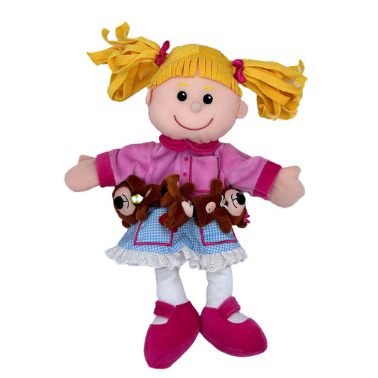 GOLDILOCKS AND THE THREE BEARS HAND AND FINGER PUPPET SET