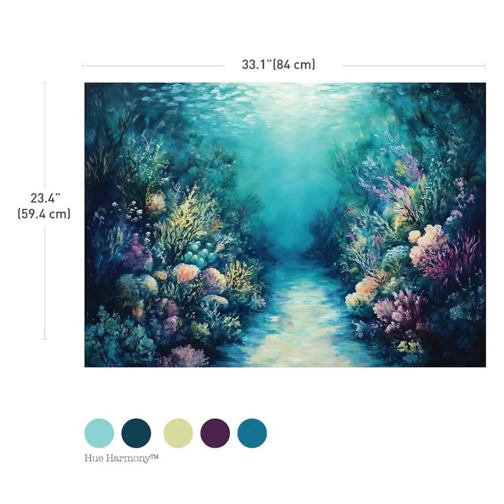 Re-Design With Prima® A1 Decoupage Fiber- Coral Dreams 23.4x33.1"