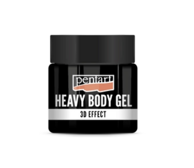 Pentart Heavy Body Gel - 3D Effect  - Black 50ml, 100ml, 230ml