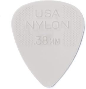DUNLOP 12 PACK .38MM NYLON STANDARD PICKS