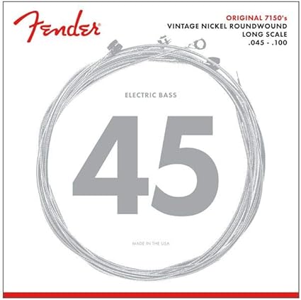 Fender original 7150's vintage nickel roundwound long scale bass strings .045-.100