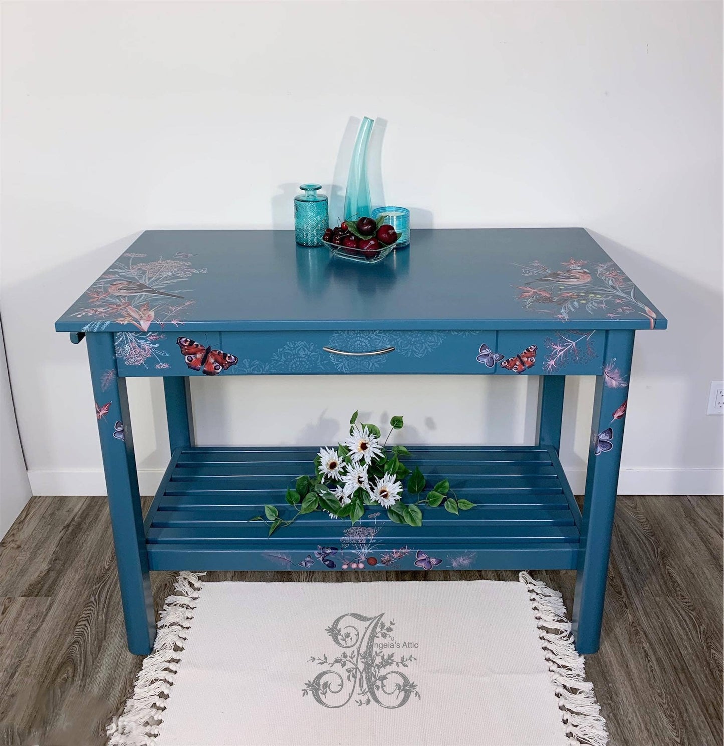 Hokus Pokus Decor Transfer Oiseau Rose