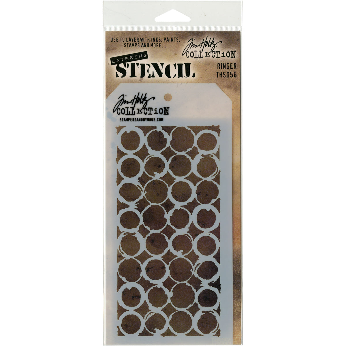 Tim Holtz Stampers Anonymous Layering Stencil Ringer