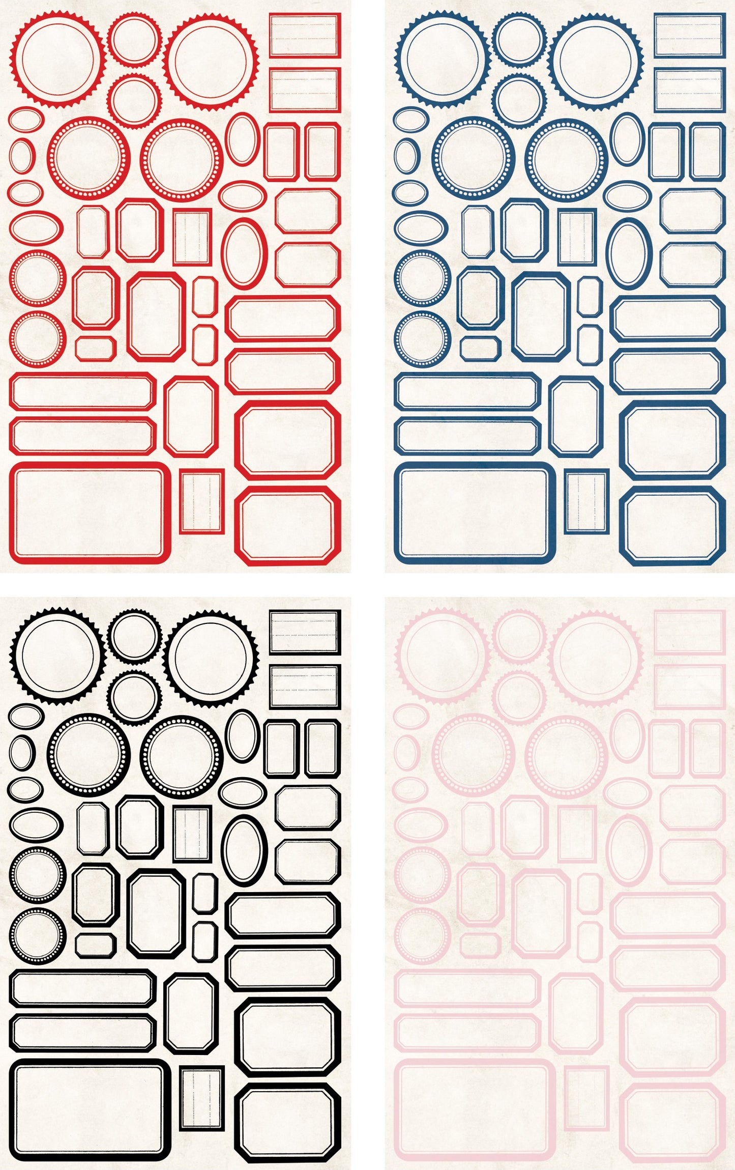 Tim Holtz Classic Label Stickers