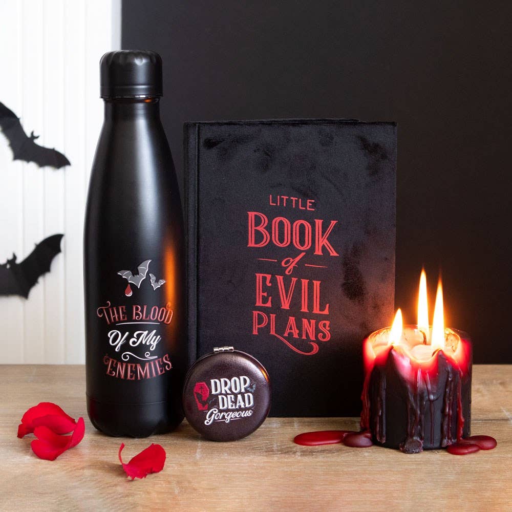 Something Different Wholesale Little Book Of Evil Plans Gothic Vampire Velvet A5 Notebook