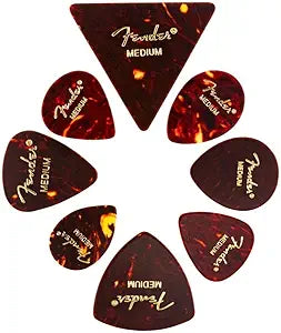FENDER 8PICKS CLASSIC CELLULOID SHAPES MEDIUM