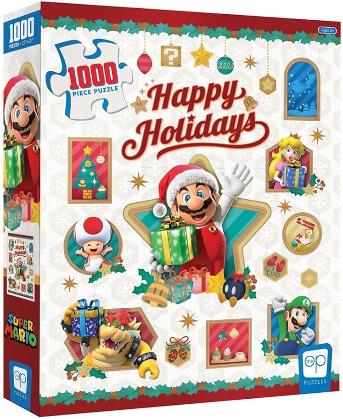 Mario Happy Holidays Puzzle 1000 Pieces
