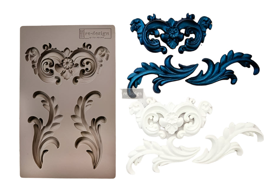 Re-Design With Prima® Decor Moulds – Everleigh Flourish 5x8"