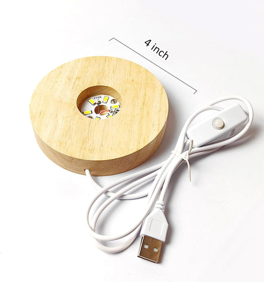 WHITE LED LIGHT BASE 10 CM