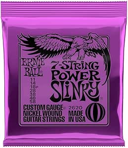Ernie ball 11/58 7-string power slinky 2620 electric guitar strings