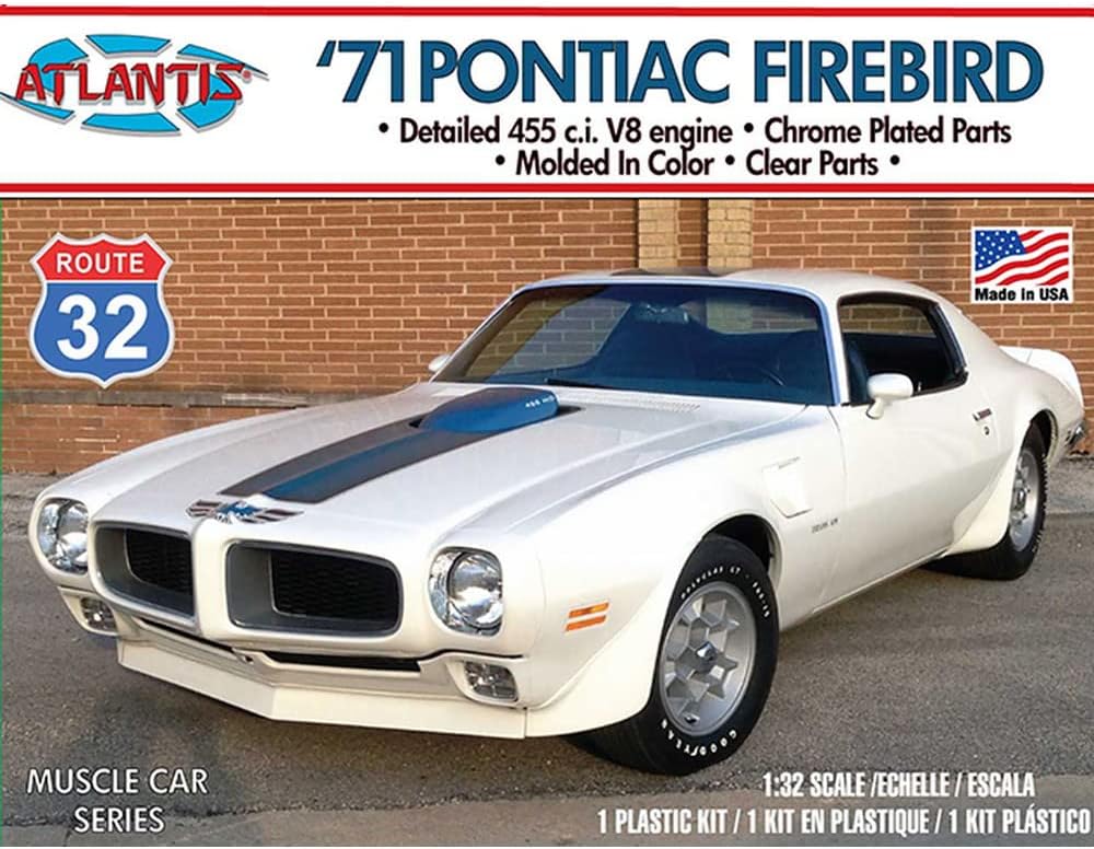 Atlantis : 1971 Pontiac Firebird 1:32 Plastic Miniature
