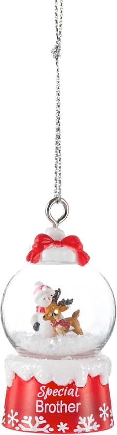 Snow Globe Special Brother Ornament