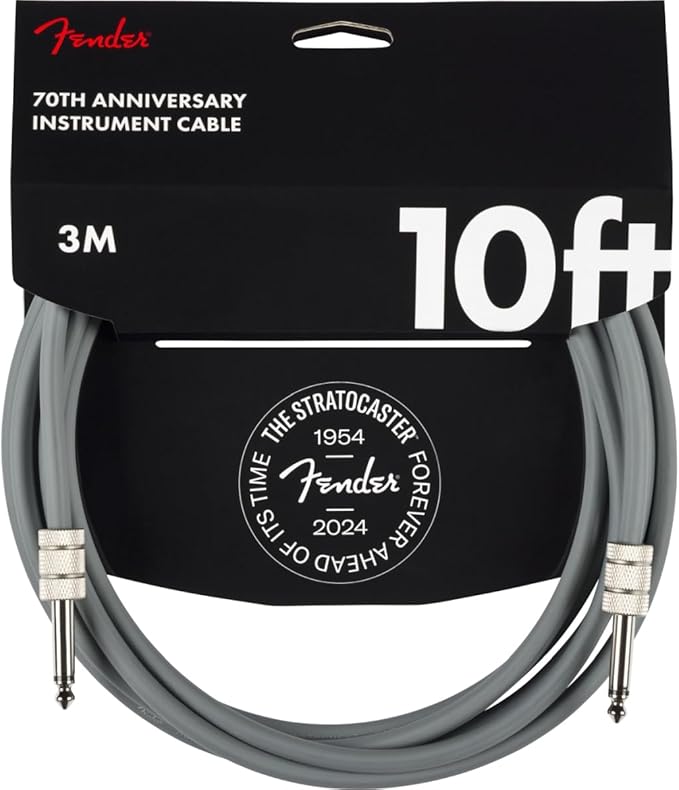 Fender 70th anniversary instrument cable 10ft grey