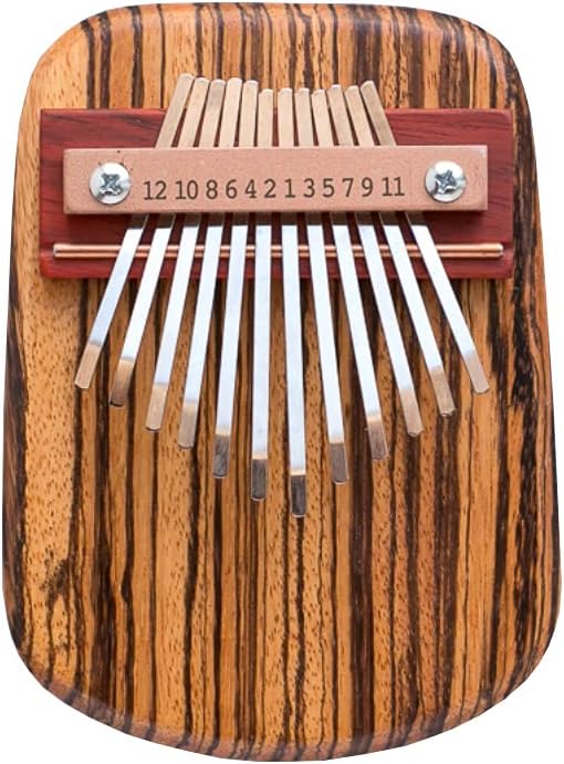 Twelve Key Thumb Piano Zebra Amp Ready
