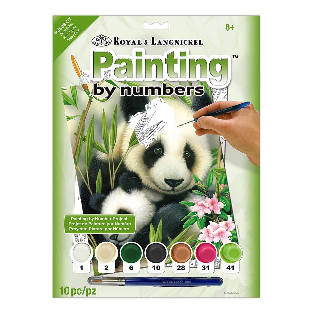 Royal & Langnickel - Junior Painting by Numbers - Small - Panda & Baby