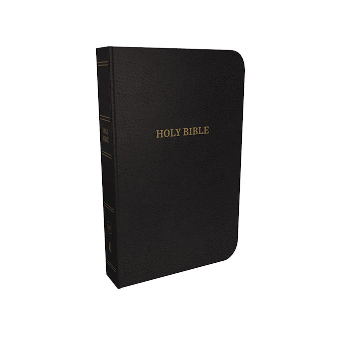 KJV Thinline Reference Bible Blakce Bonded Leather
